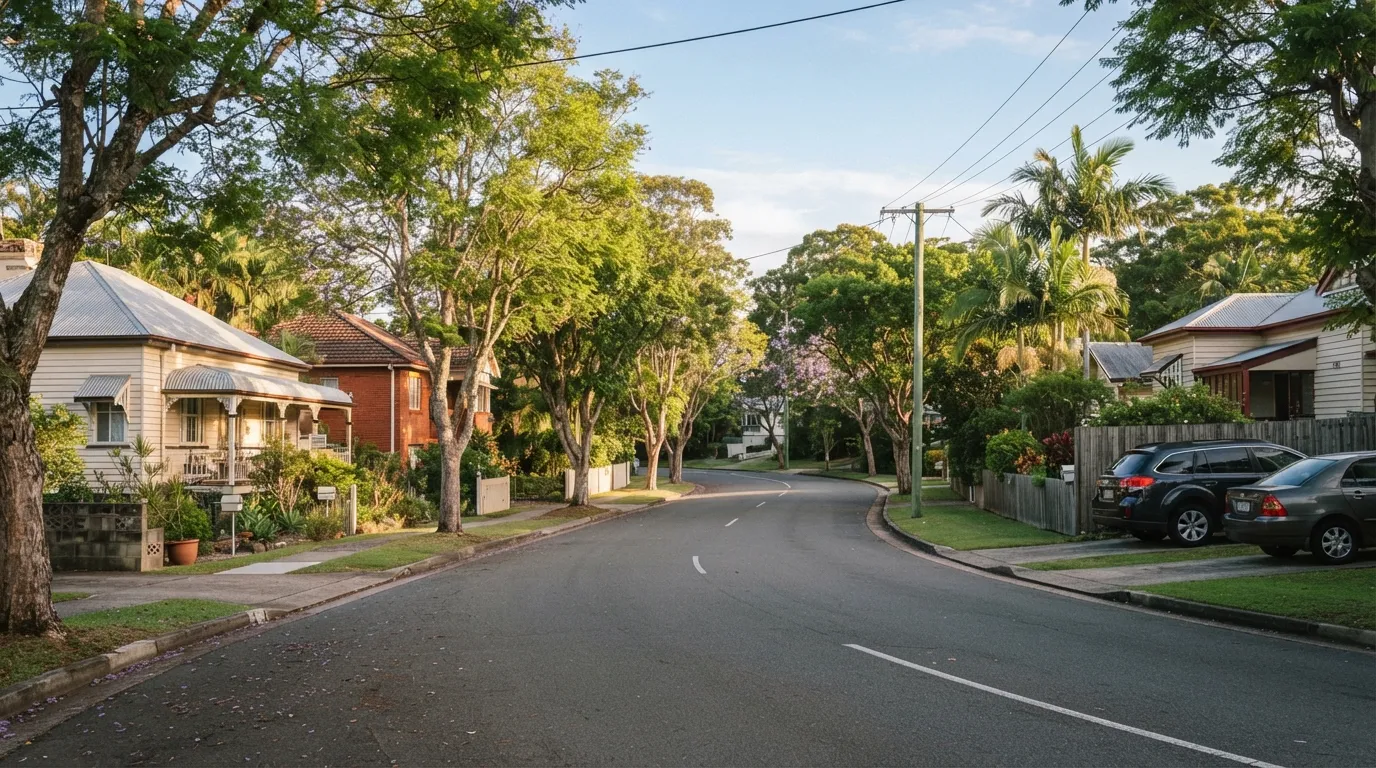 Leafy Northside residential street